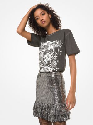 Graphic Logo Cotton-Jersey Boyfriend T-Shirt image number 2