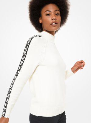 Logo-Trim Turtleneck Sweater | Michael Kors