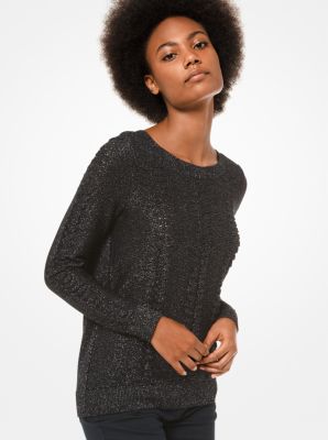 Michael kors sale metallic sweater