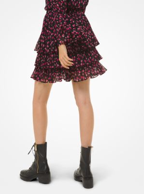 michael kors floral skirt