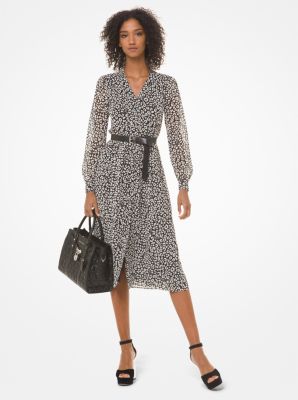 michael kors shirt dress grey