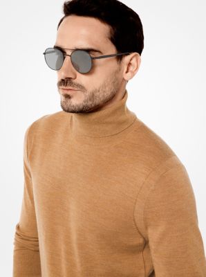 Lon Rounded Aviator Sunglasses Michael Kors