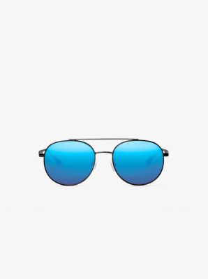 michael kors blue aviators