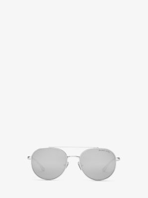 Lon Rounded Aviator Sunglasses in BLUE Michael Kors Canada [CA]