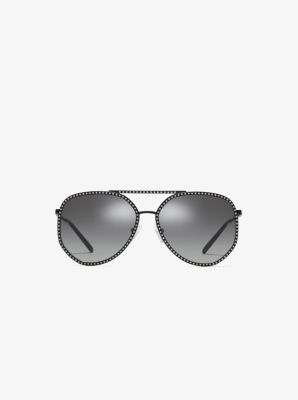 michael kors rhinestone aviator sunglasses