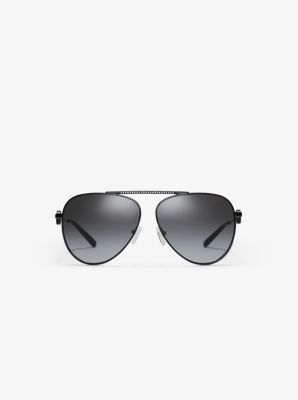 michael kors black aviator sunglasses