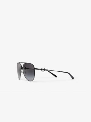 michael kors black aviator sunglasses