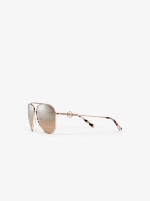 Salina Sunglasses in ROSE GOLD FLASH | Michael Kors