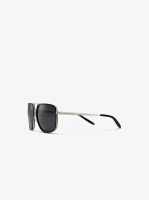 Off-White Men's Rimini Metal Rectangle Sunglasses, Black, Men's, Sunglasses Square Sunglasses