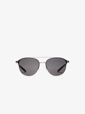 Michael kors lon on sale rounded aviator sunglasses