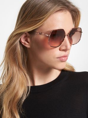 Michael kors pink store mirrored sunglasses