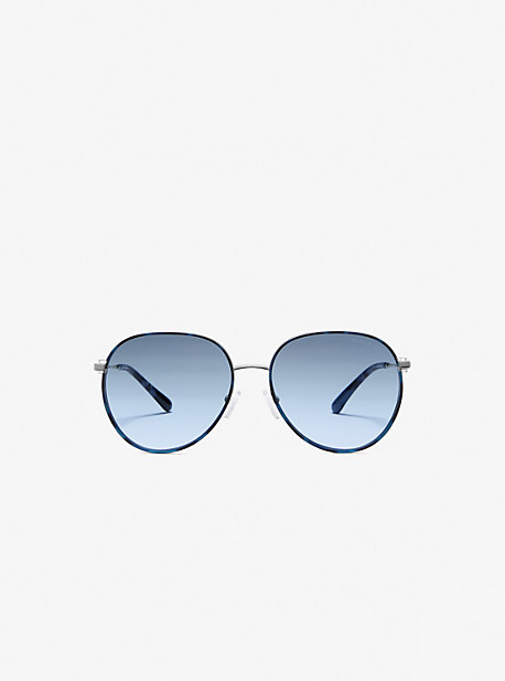 MK Empire Aviator Sunglasses - Silver - Michael Kors
