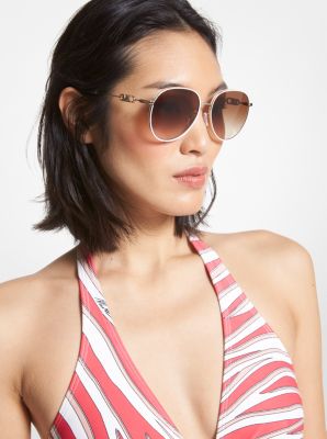 Michael kors women's aviator sunglasses sale