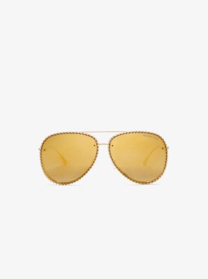 Michael Kors Portofino Sunglasses In Gold