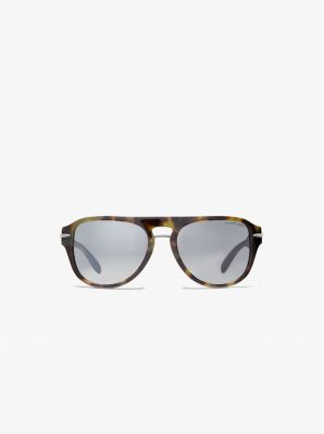 Michael Kors White & Rose Gold Gradient Aviator Sunglasses, Best Price and  Reviews
