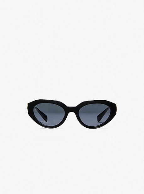 MK Empire Oval Sunglasses - Black - Michael Kors