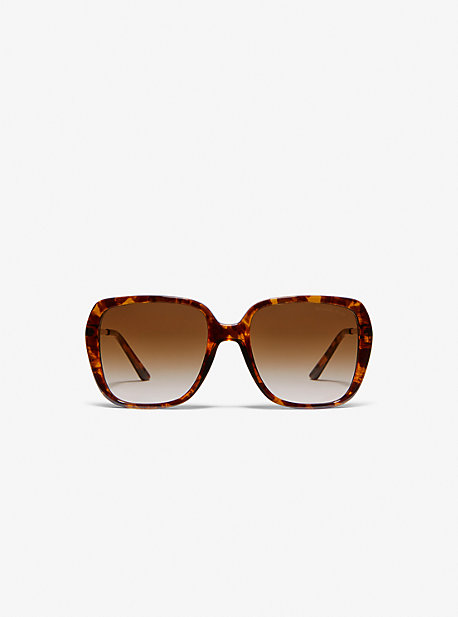 Shop Michael Kors Albany Sunglasses In Brown