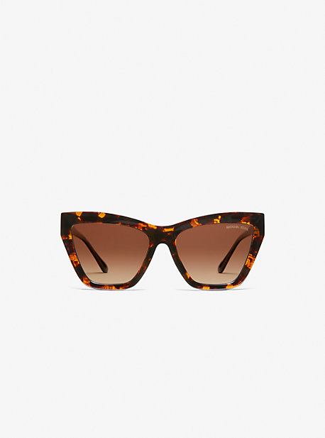Shop Michael Kors Dubai Sunglasses In Brown
