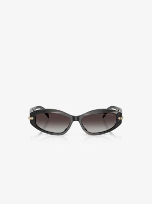 Michael Kors Geometric-frame Sunglasses In Brown