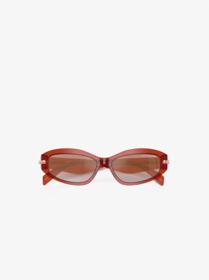Occhiali da sole Wilmington in ROSSO BRUCIATO | Michael Kors