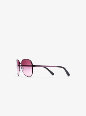 Buy the Michael Kors Chelsea Purple Aviator Sunglasses