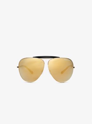 NWT Michael Kors Collection Bleecker Aviatar Sunglasses Michael Kors MK9037M Bleecker L (61 - 09) with Grey lenses  main image 4