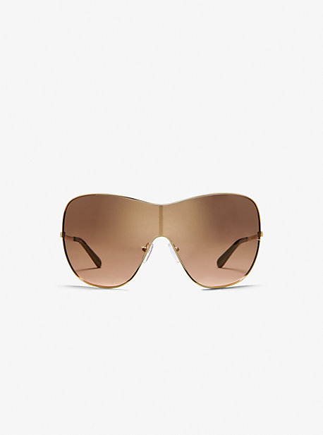Shop Michael Kors Park Avenue Sunglasses In Gold