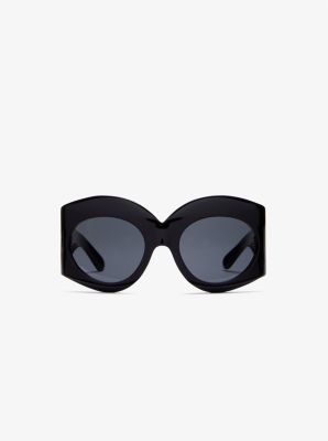 Shop Michael Kors West Village Sunglasses In Black