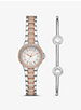 Camille Two-Tone Watch And Pavé Cuff Set image number 0