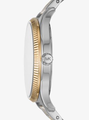 Lexington Two-Tone Watch and Interlocked Circle Bracelet Set image number 1