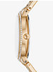 Ensemble bracelet en forme de cœur et montre Gabbi miniature dorée à pavé image number 1