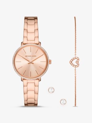 Michael kors pyper watch rose deals gold