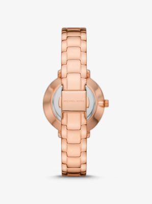 Mini Pyper Pavé Rose Gold-Tone Watch, Bracelet and Stud Earrings