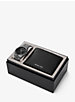 Oversized Slim Runway Gunmetal Watch And Jet Set Charm Leather Wallet Gift Set image number 0