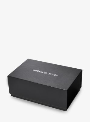 Oversized Slim Runway Gunmetal Watch And Jet Set Charm Leather Wallet Gift  Set | Michael Kors