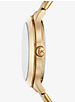 Pavé Gold-Tone Watch and Heart Bracelet Set image number 1