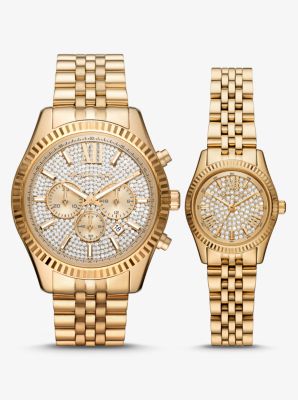 His and her watch set michael on sale kors