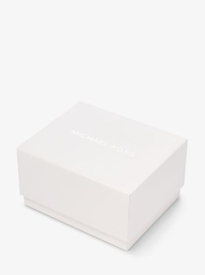 Lennox Pav&eacute; Rose Gold-Tone Watch and Bracelet Gift Set in ROSE GOLD | Michael Kors