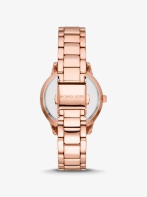 Mini Tibby Rose Gold-Tone Pavé Watch and Bracelet Gift Set