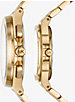Lennox His and Hers Pavé Gold-Tone Watch Set image number 1