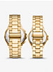 Lennox His and Hers Pavé Gold-Tone Watch Set image number 2