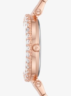 Mini Darci Pave Rose Gold-Tone Watch and Bracelet Gift Set