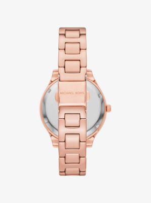 Michael kors pave rose gold clearance watch