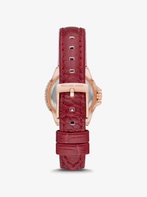 Mini Camille Pavé Rose Gold-Tone Watch and Bracelet Gift Set image number 2