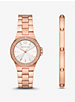 Rose Gold-Tone Lennox Watch and Bracelet Gift Set image number 0