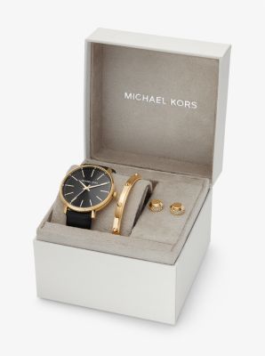 Pyper Gold-Tone Watch and Jewelry Gift Set