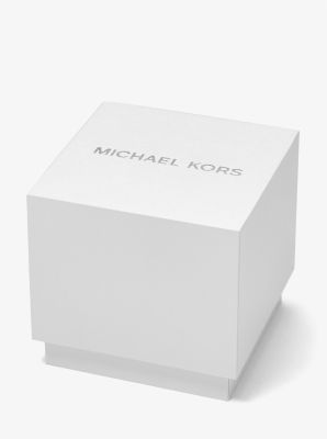 Runway Slim and Black-Tone Case Michael Gift Set Kors Oversized Card Watch |