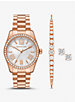Lexington Pavé Rose Gold-Tone Watch and Jewelry Gift Set image number 0