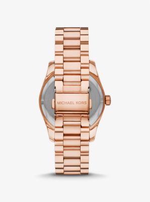 Lexington Pav Rose Gold Tone Watch and Jewelry Gift Set Michael