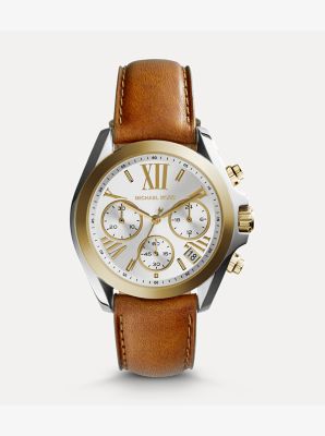 Two-Tone and Leather Watch | Michael Kors [US]